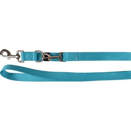 Flamingo Laisse d'entrainement chien Ziggi turquoise 250cm 25mm