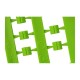 12 bagues plastiques ouvertes 3 mm