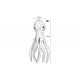 Flamingo Jouet Chien Bubbly Octopus 43cm