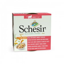 Schesir Chat Salads Poké Poulet avec boeuf, mangue et haricots verts 85g